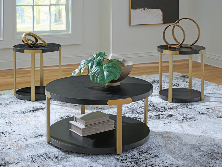 Shylore Table (Set of 3) - Black (2)