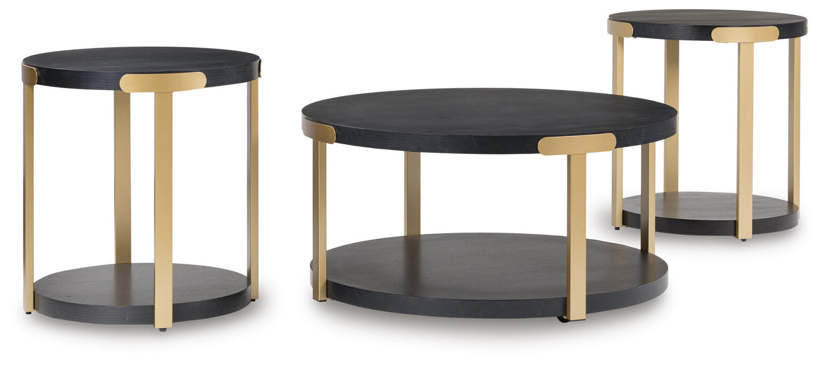 Shylore Table (Set of 3) - Black (1)