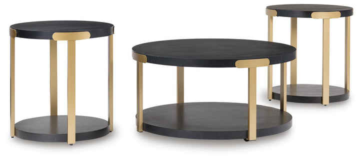 Shylore Table (Set of 3) - Black (1)