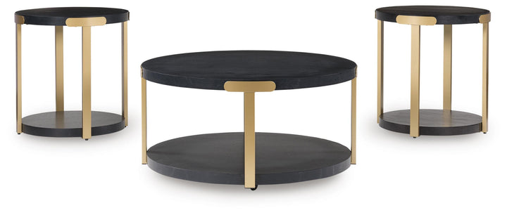 Shylore Table (Set of 3) - Black (3)
