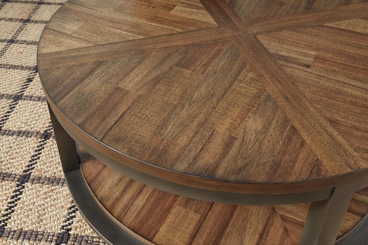 Roybeck Table (Set of 3) - Dark Brown (3)