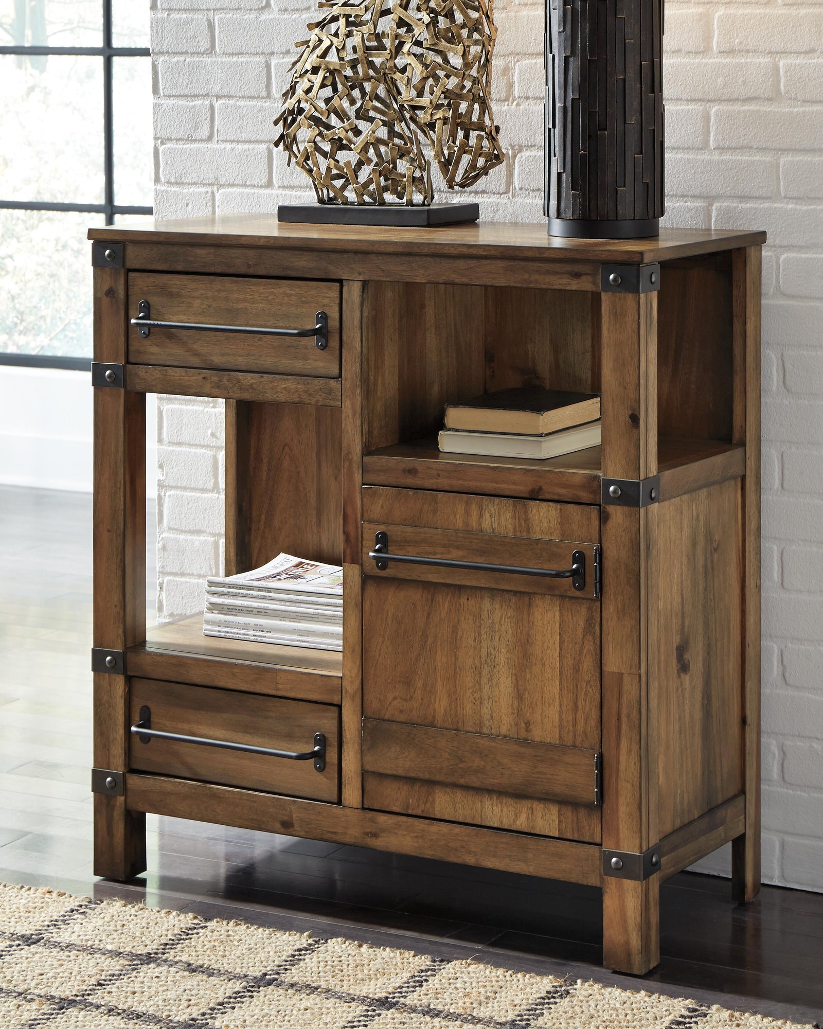 Roybeck Accent Cabinet - Dark Brown (2)