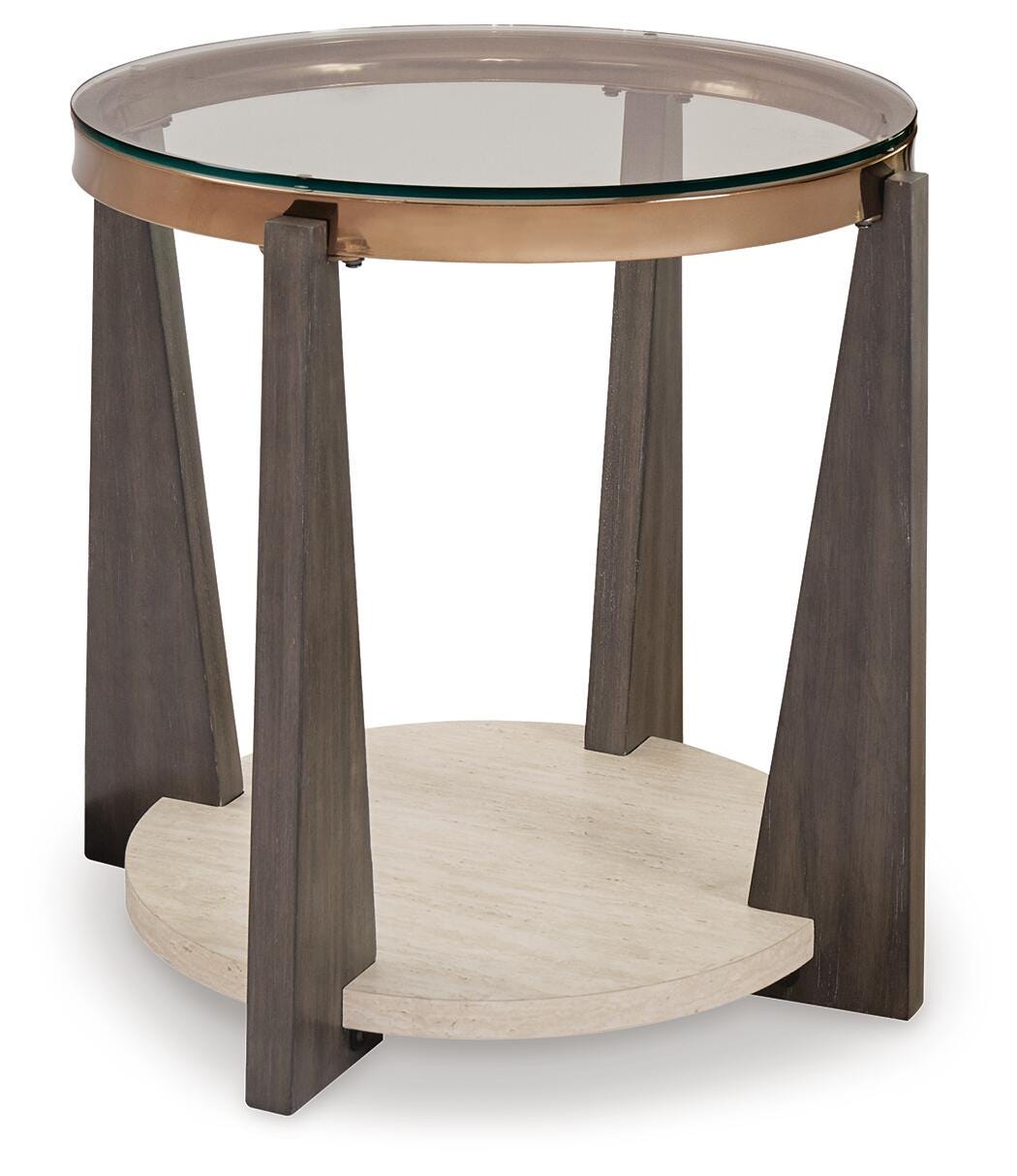 Frazwa End Table - Dark Gray (1)