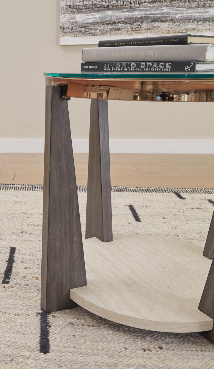 Frazwa End Table - Dark Gray (4)
