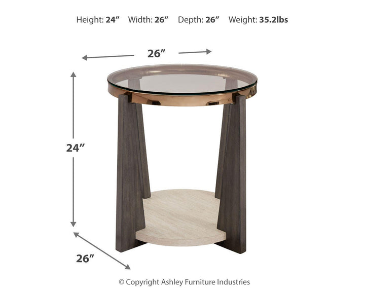 Frazwa End Table - Dark Gray (5)