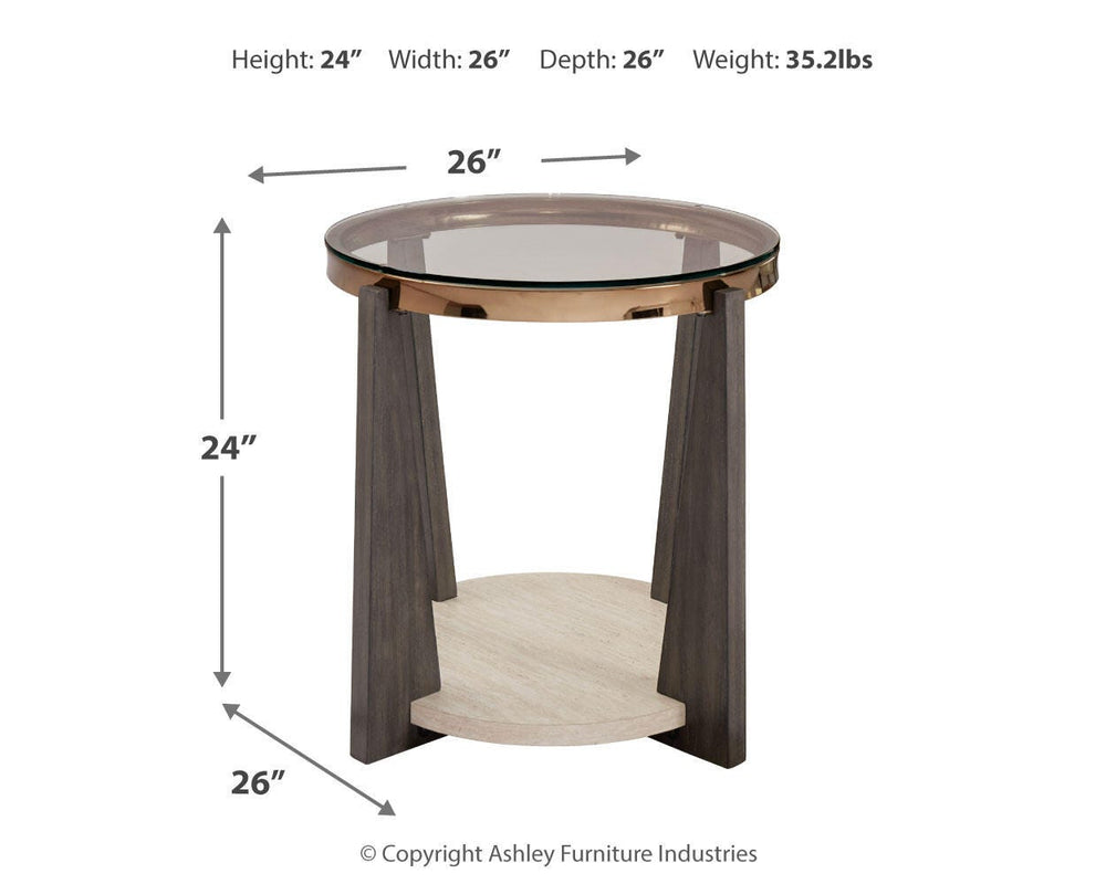 Frazwa End Table - Dark Gray (5)