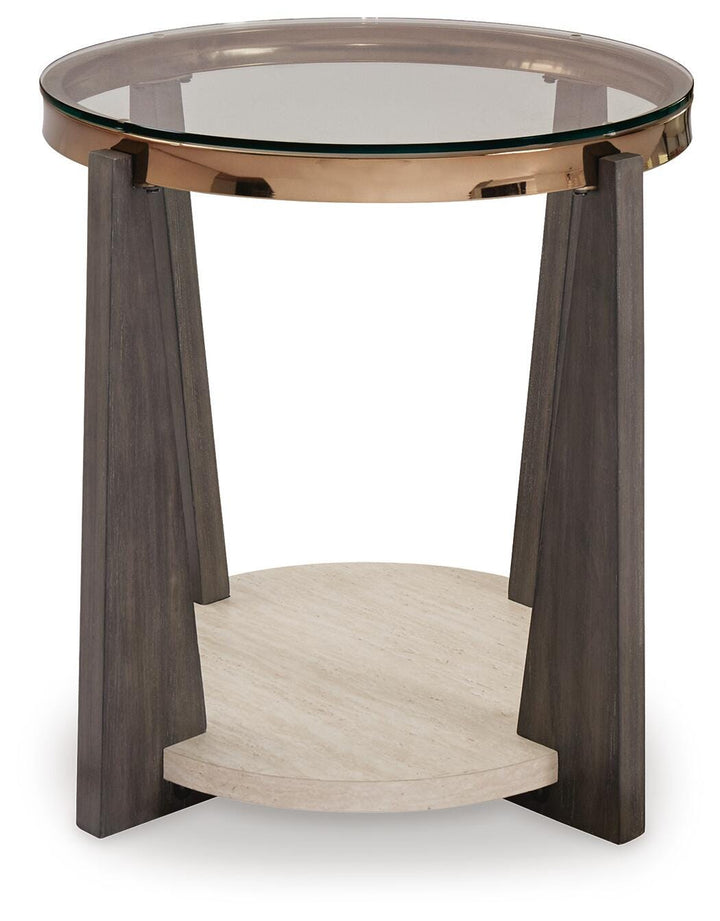 Frazwa End Table - Dark Gray (3)