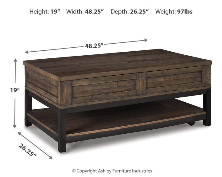 Johurst Coffee Table with Lift Top - Dark Gray (4)