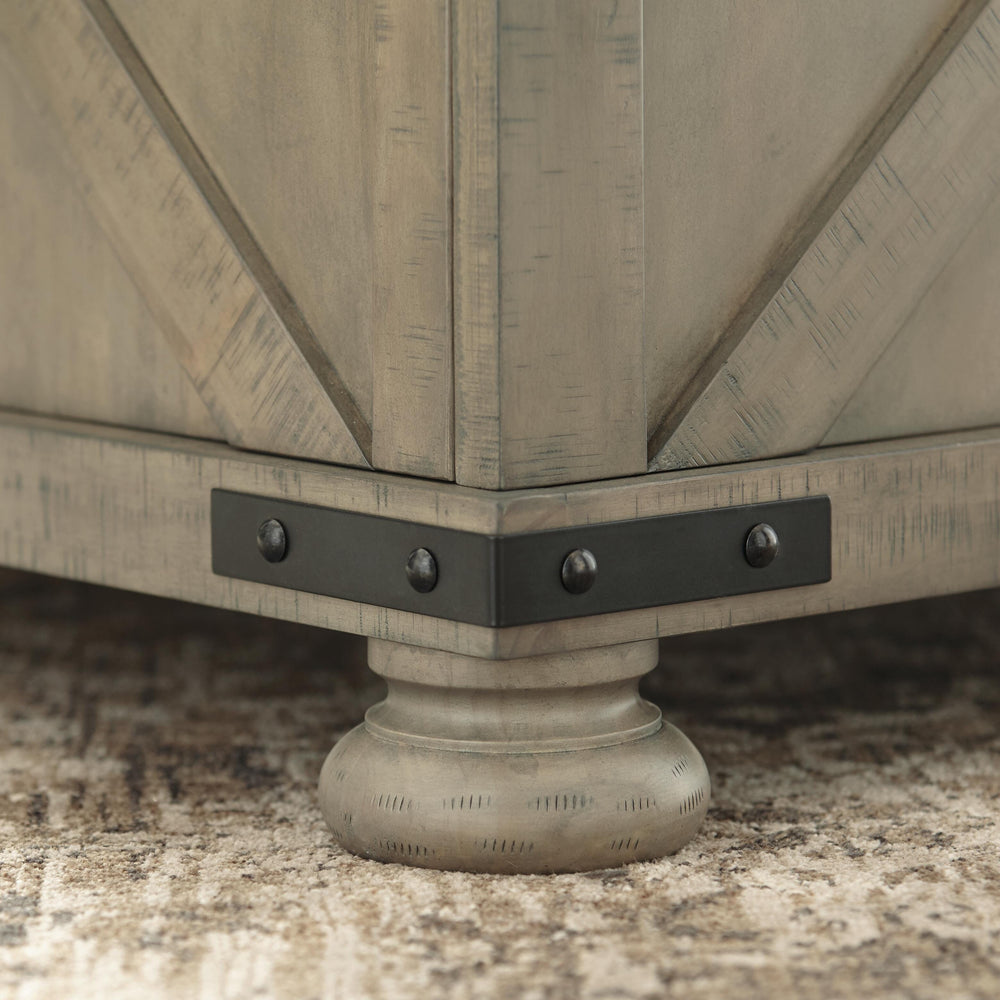 Aldwin Coffee Table With Storage - Gray (8)