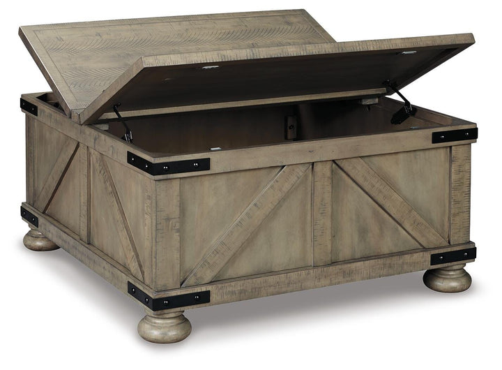 Aldwin Coffee Table With Storage - Gray (6)