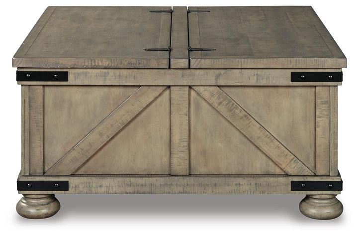 Aldwin Coffee Table With Storage - Gray (7)