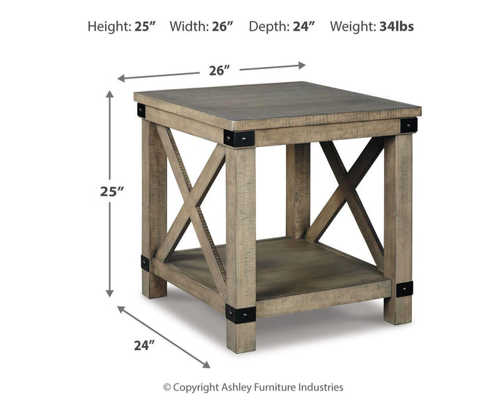 Aldwin End Table - Gray (4)