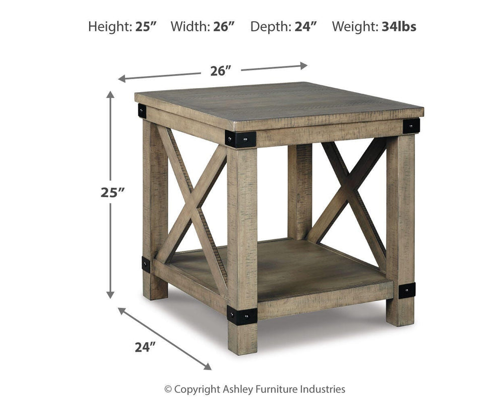 Aldwin End Table - Gray (4)