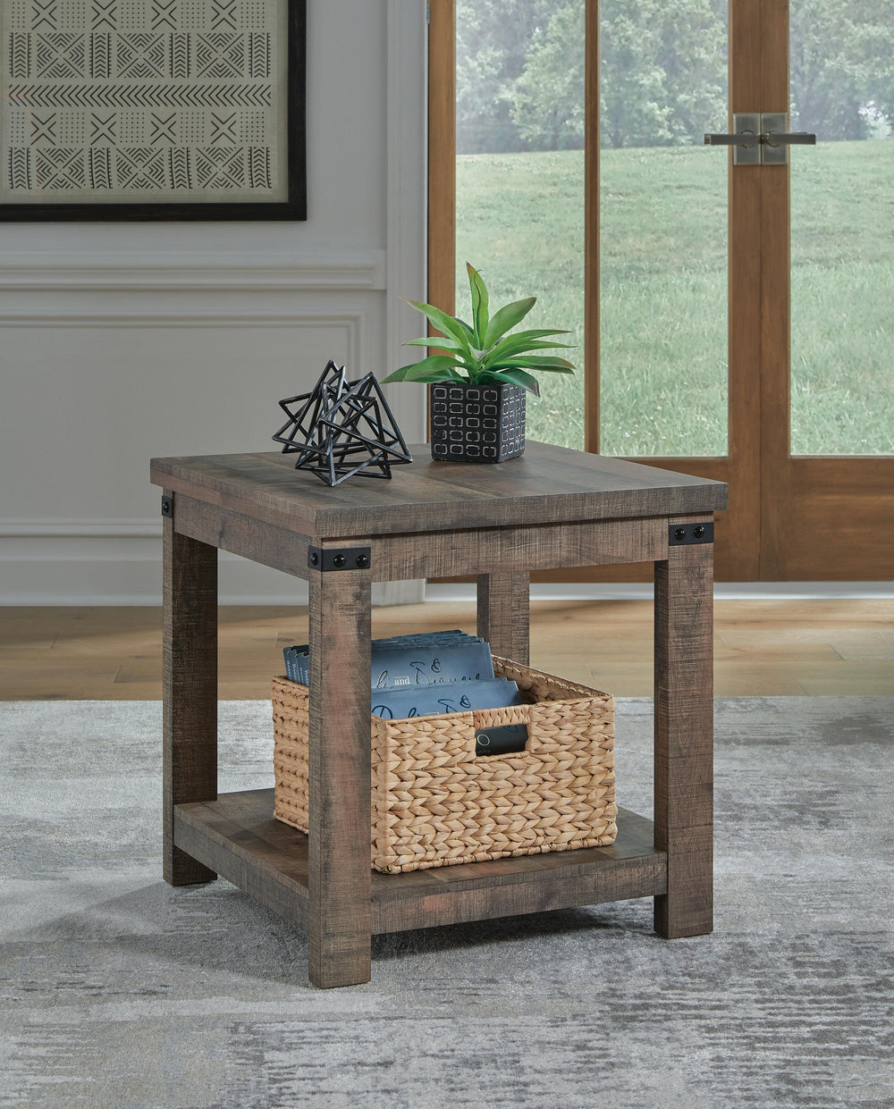 Hollum End Table - Dark Brown (2)
