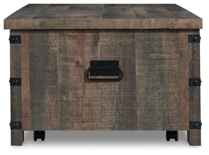 Hollum Lift-Top Coffee Table - Dark Brown (5)