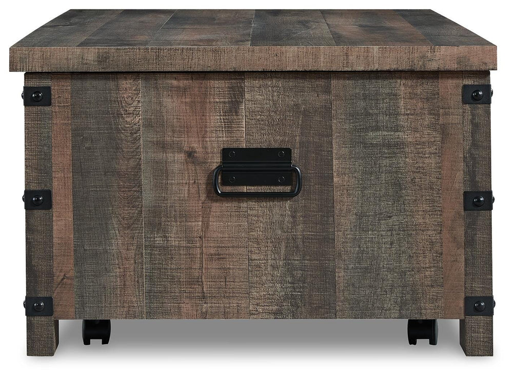 Hollum Lift-Top Coffee Table - Dark Brown (5)