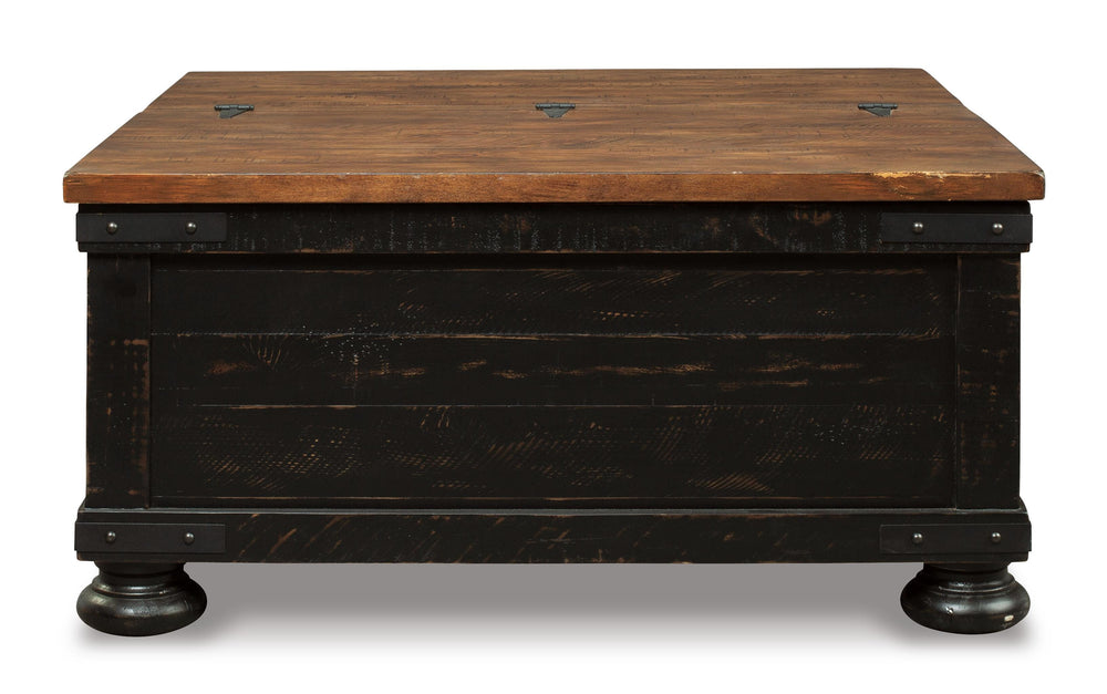 Valebeck Coffee Table with Lift Top - Dark Brown (6)