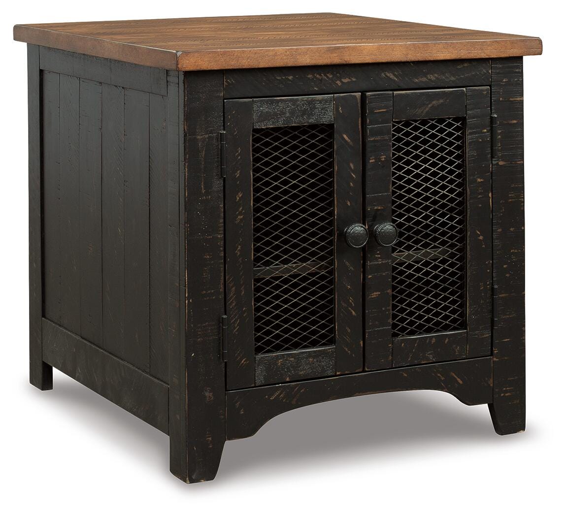 Valebeck End Table - Dark Brown (1)