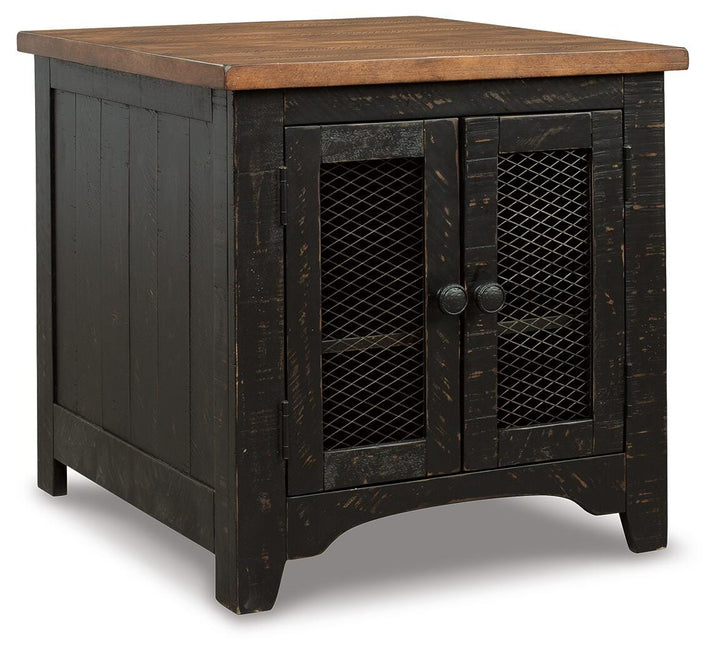 Valebeck End Table - Dark Brown (1)