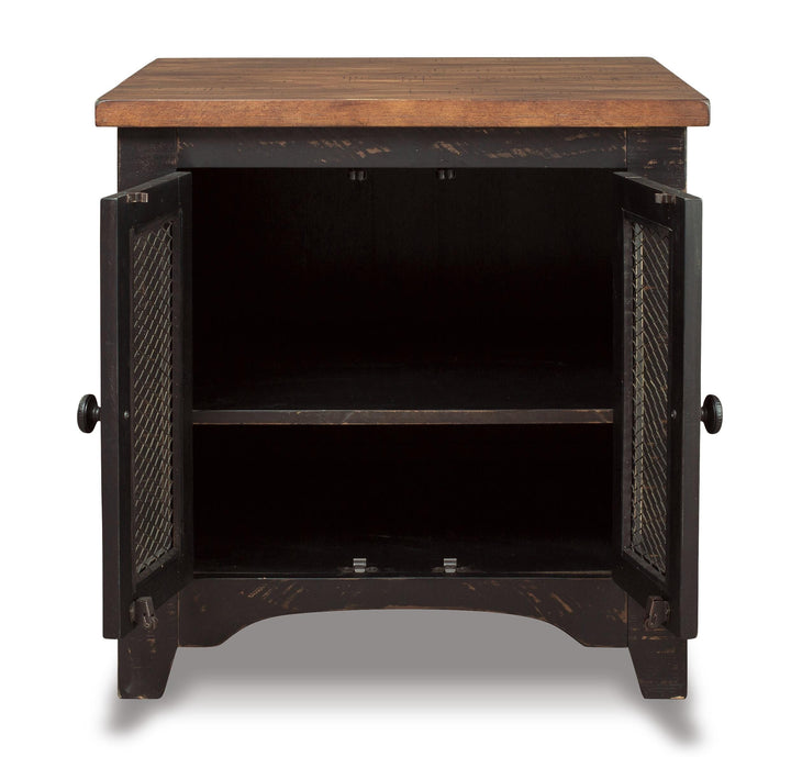 Valebeck End Table - Dark Brown (3)