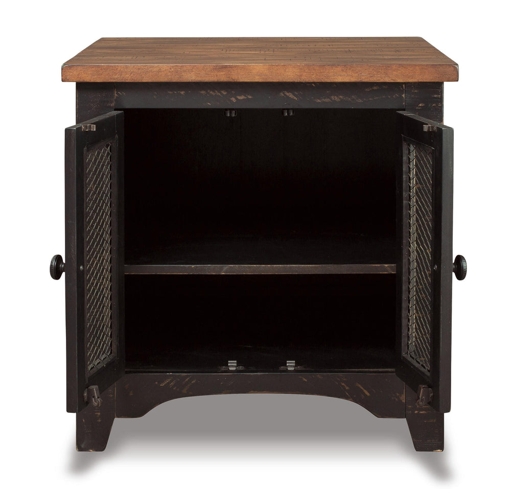 Valebeck End Table - Dark Brown (3)
