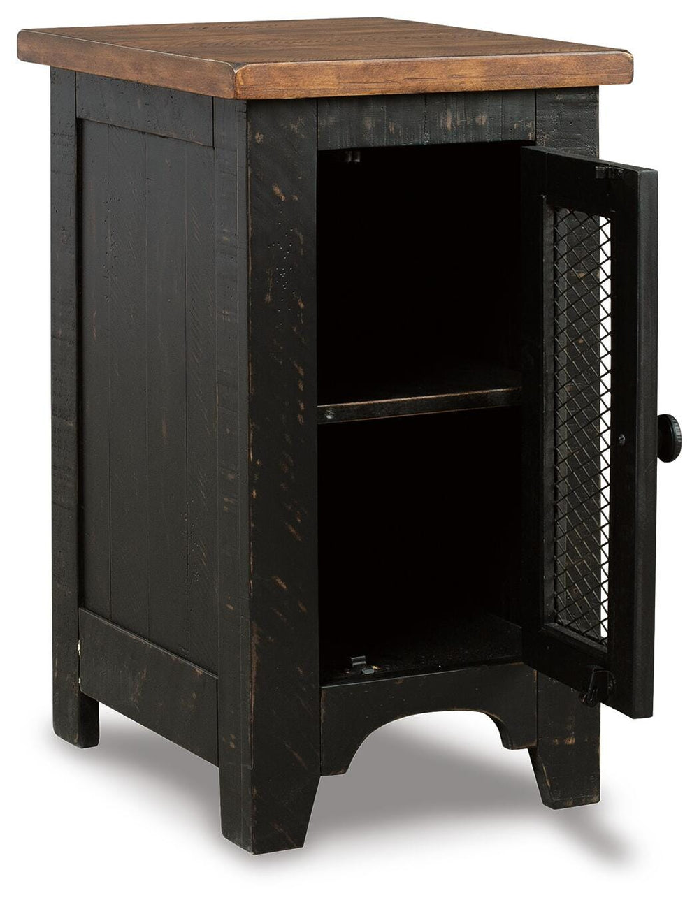 Valebeck Chairside End Table - Dark Brown (3)