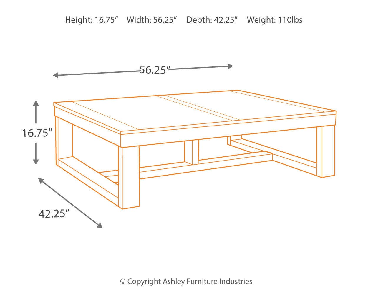 Watson Coffee Table - Dark Brown (2)