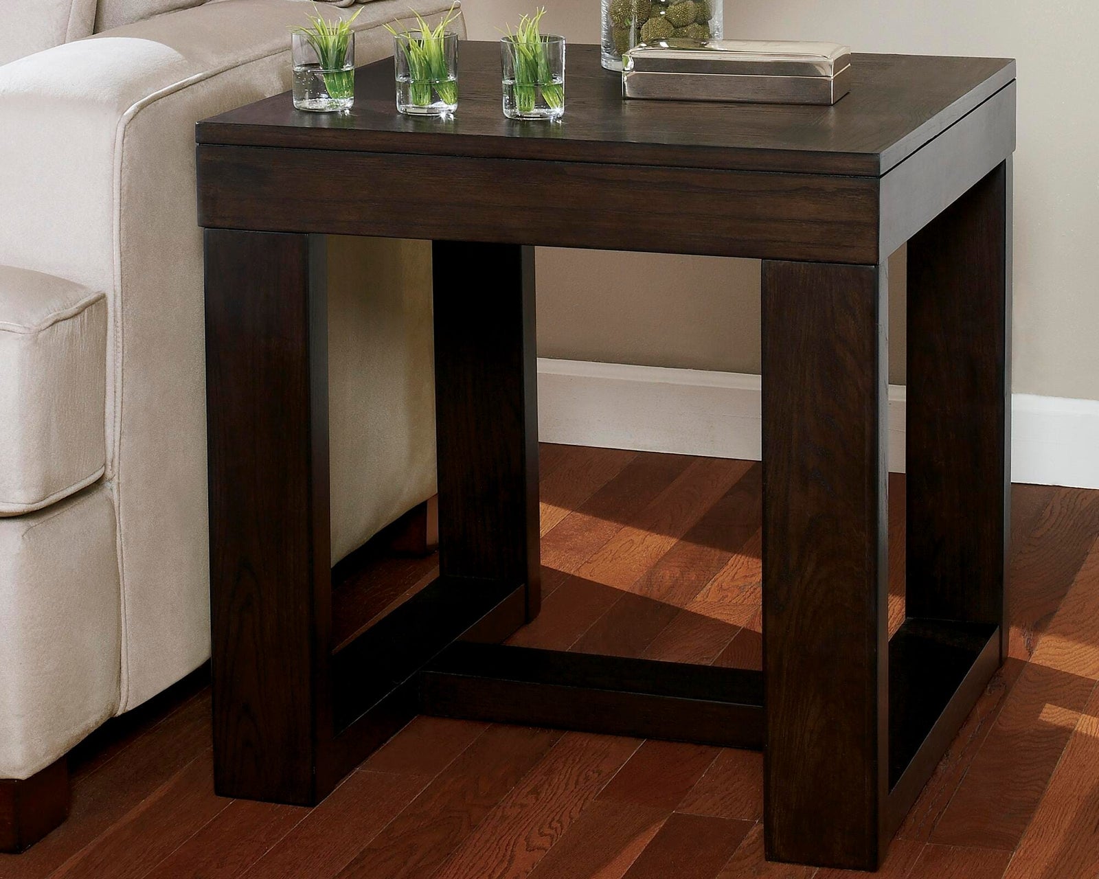 Watson End Table - Dark Brown (2)