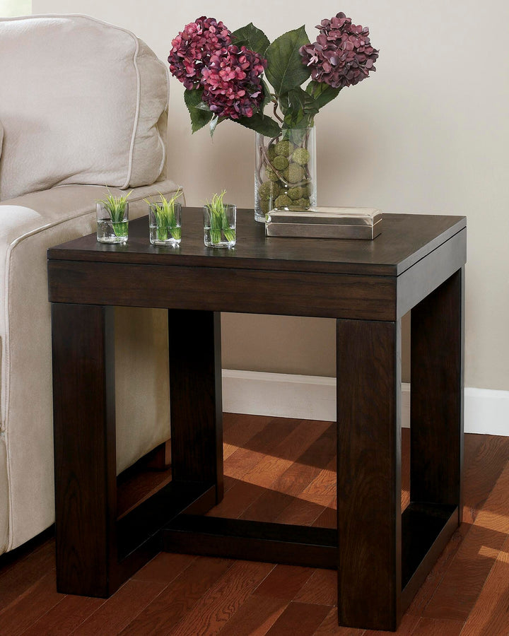 Watson End Table - Dark Brown (8)