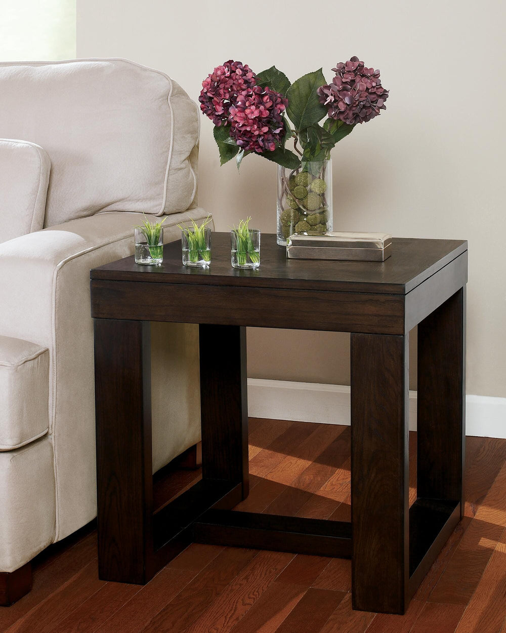 Watson End Table - Dark Brown (7)