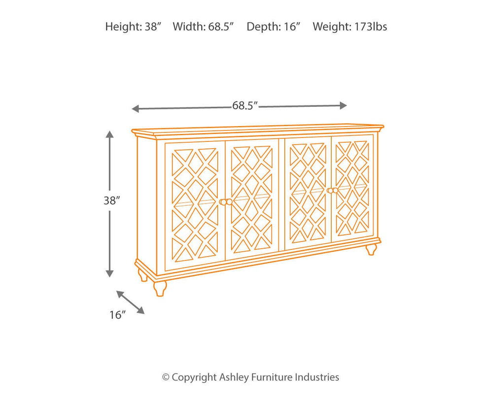 Mirimyn Accent Cabinet - Light Blue (4)