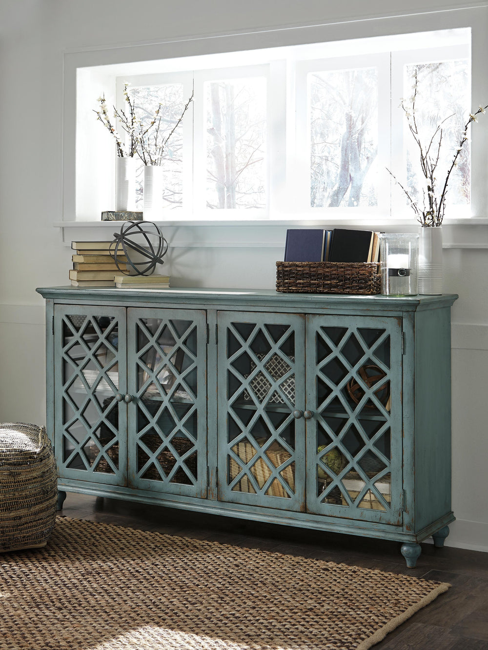 Mirimyn Accent Cabinet - Light Blue (3)