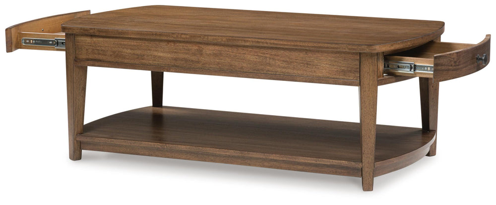 Burkbyer Coffee Table - Light Brown (3)