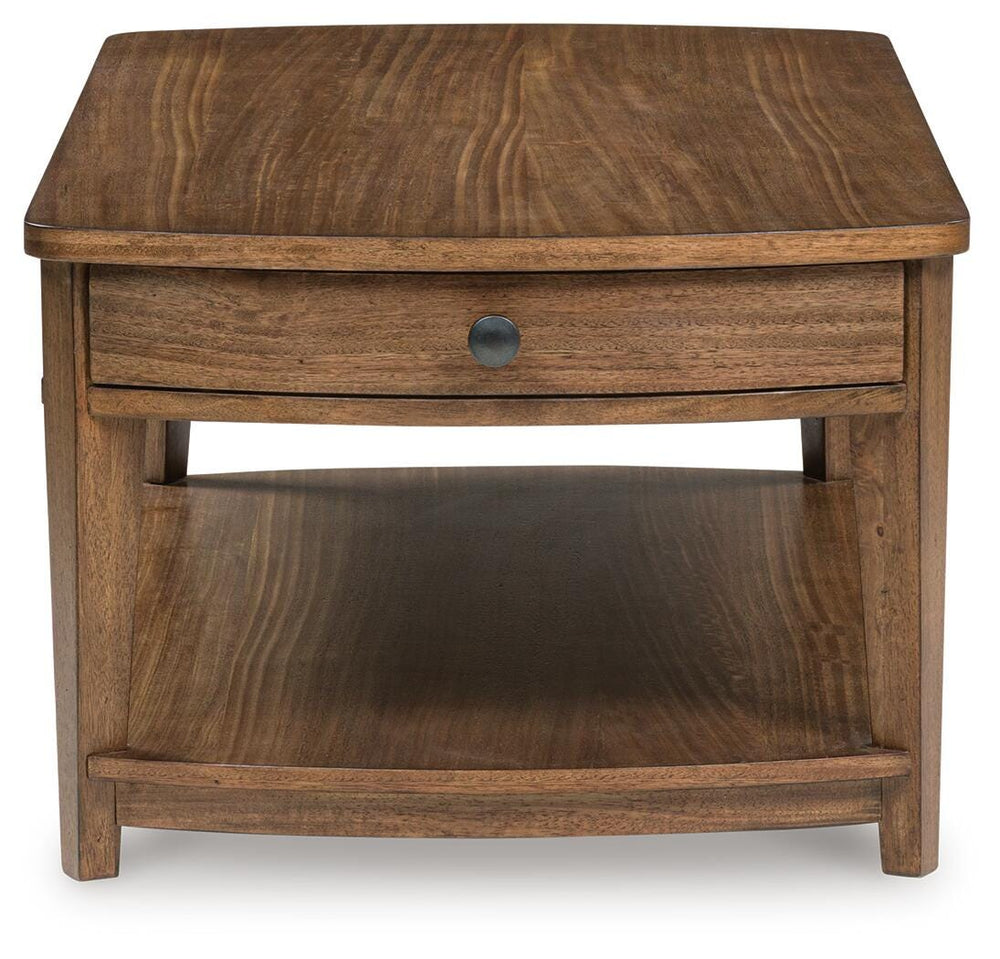 Burkbyer Coffee Table - Light Brown (5)