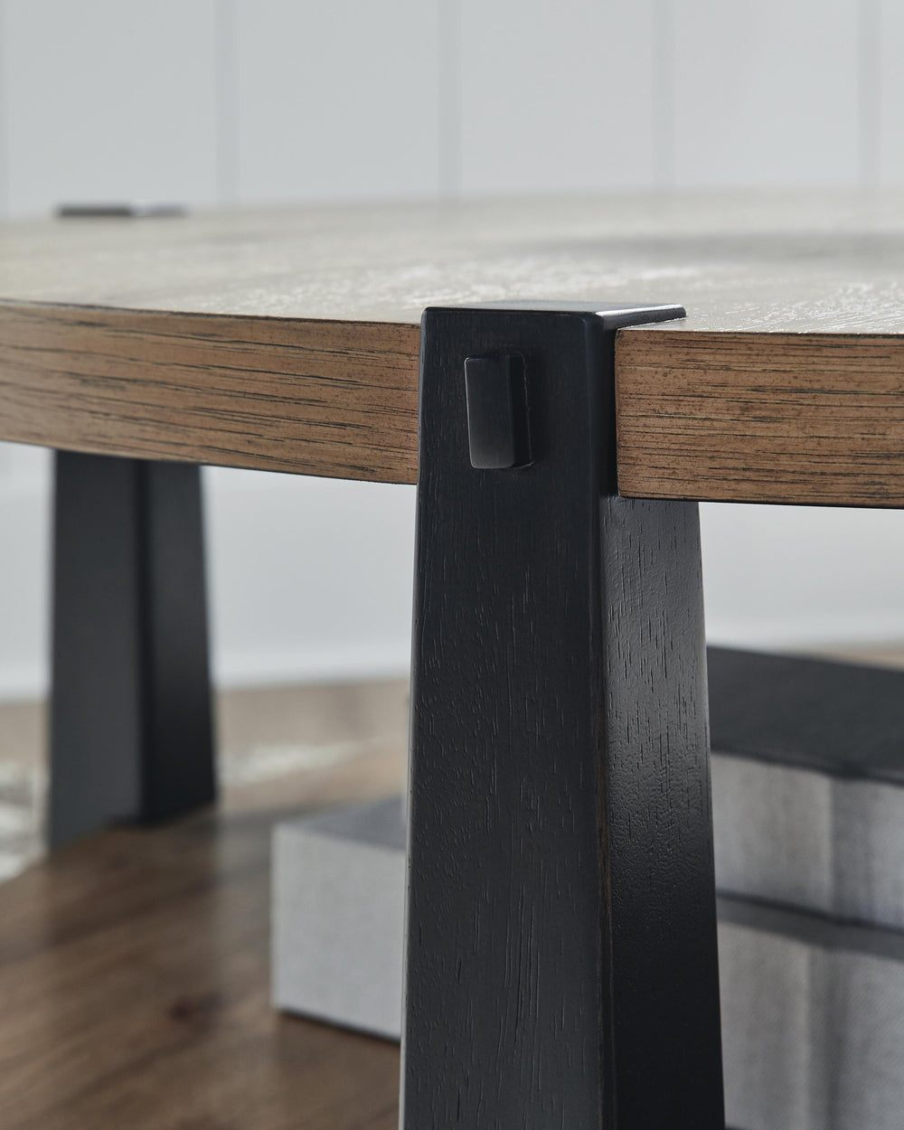 Ridgester Coffee Table - Light Brown/Black (4)