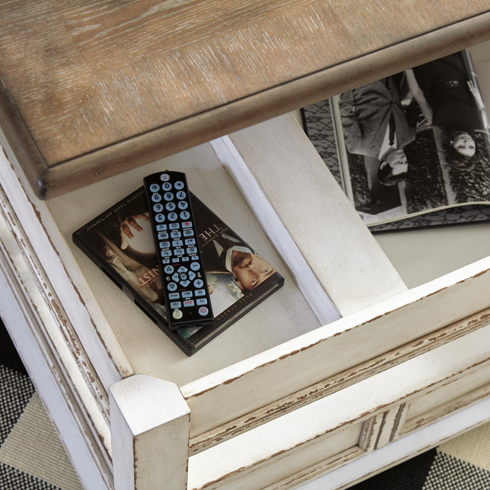 Realyn Coffee Table with Lift Top - Light Brown (7)