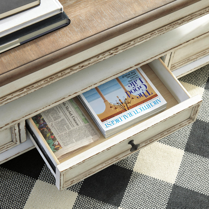 Realyn Coffee Table with Lift Top - Light Brown (8)