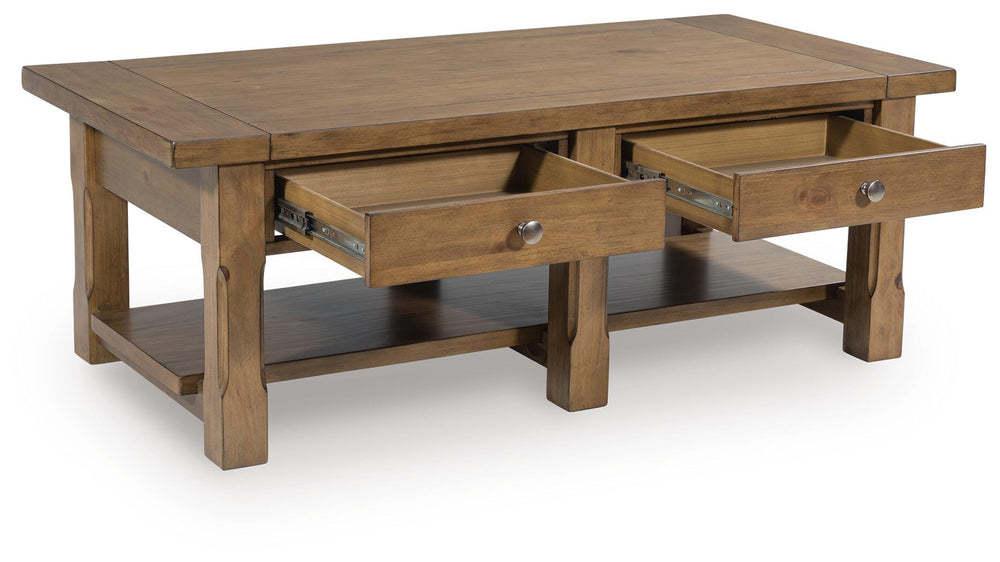 Vandenmore Coffee Table - Light Brown (3)