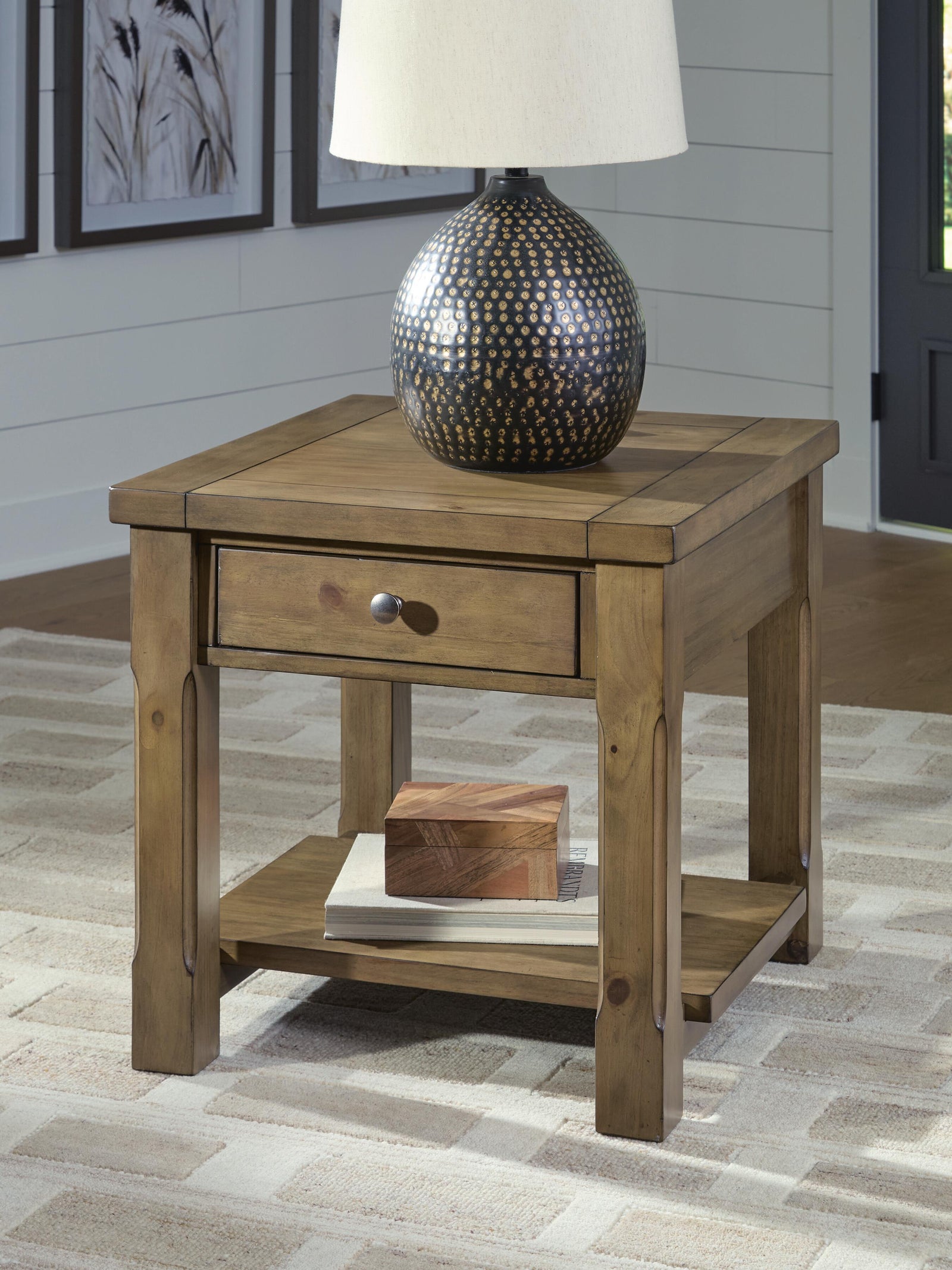 Vandenmore End Table - Light Brown (2)
