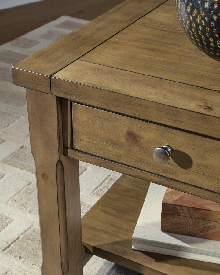 Vandenmore End Table - Light Brown (7)