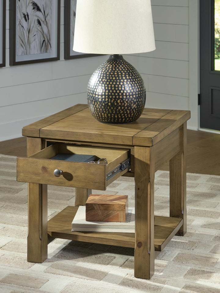 Vandenmore End Table - Light Brown (6)