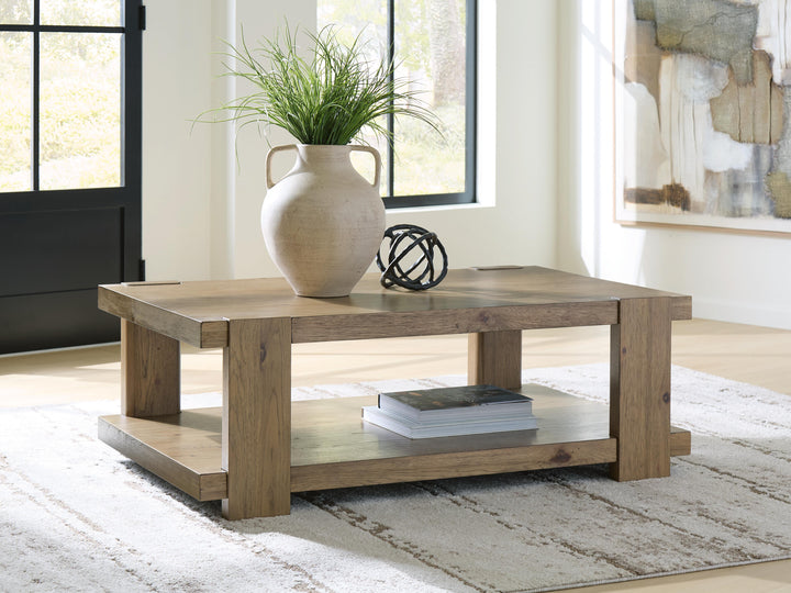 Flangren Coffee Table - Light Brown (2)
