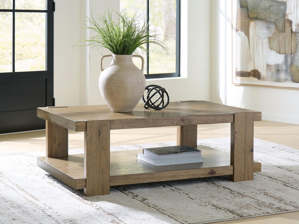 Flangren Coffee Table - Light Brown (2)