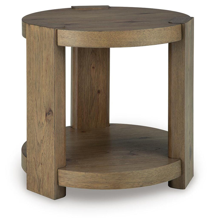 Flangren End Table - Light Brown (1)