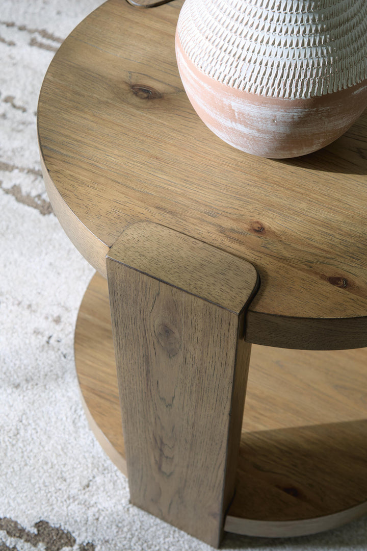 Flangren End Table - Light Brown (5)