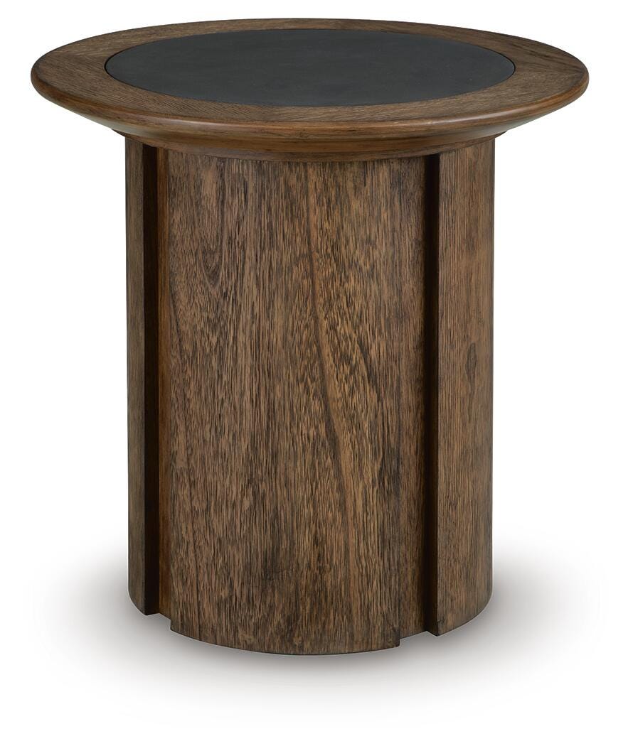 Dontayne End Table - Warm Brown (1)