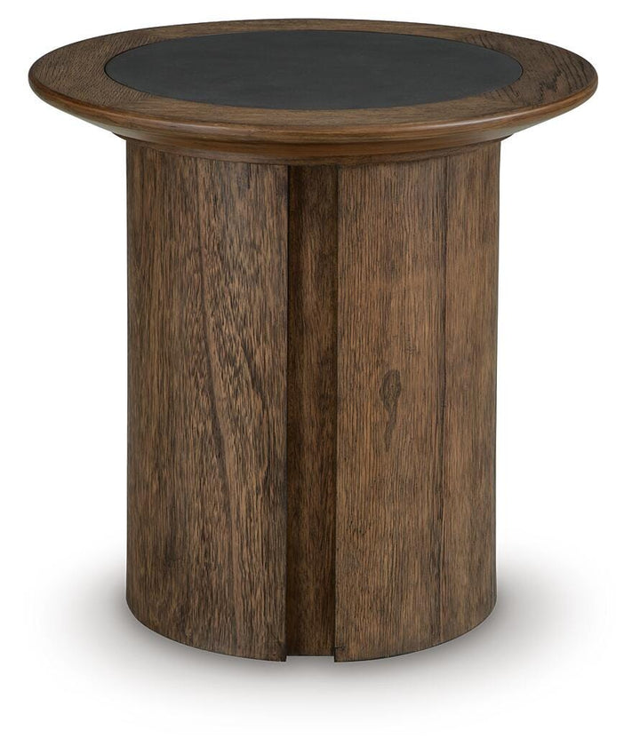 Dontayne End Table - Warm Brown (4)