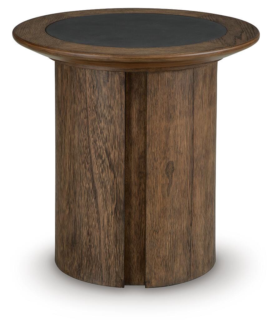 Dontayne End Table - Warm Brown (4)