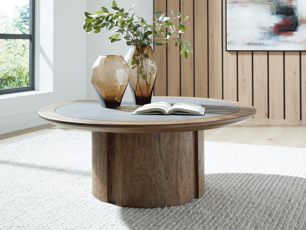 Dontayne Coffee Table - Warm Brown (2)