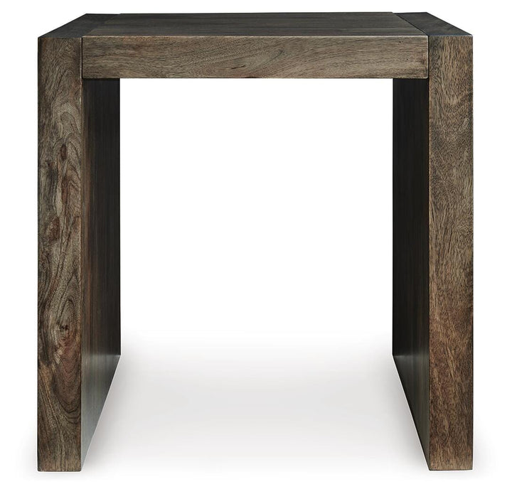 Dreggan End Table - Dark Brown (3)